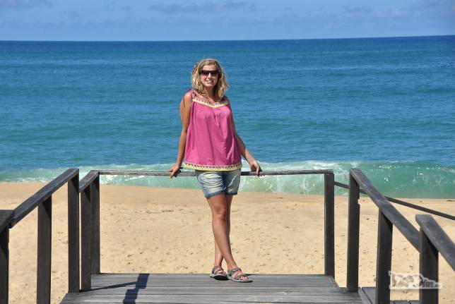 Visita à praia do Estaleiro, em Balneário Camboriú, litoral de Santa Catarina